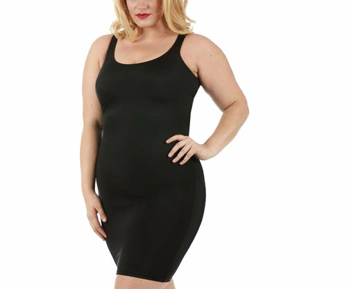 Curvy Sleeveless Scoop Neck Mini Dress